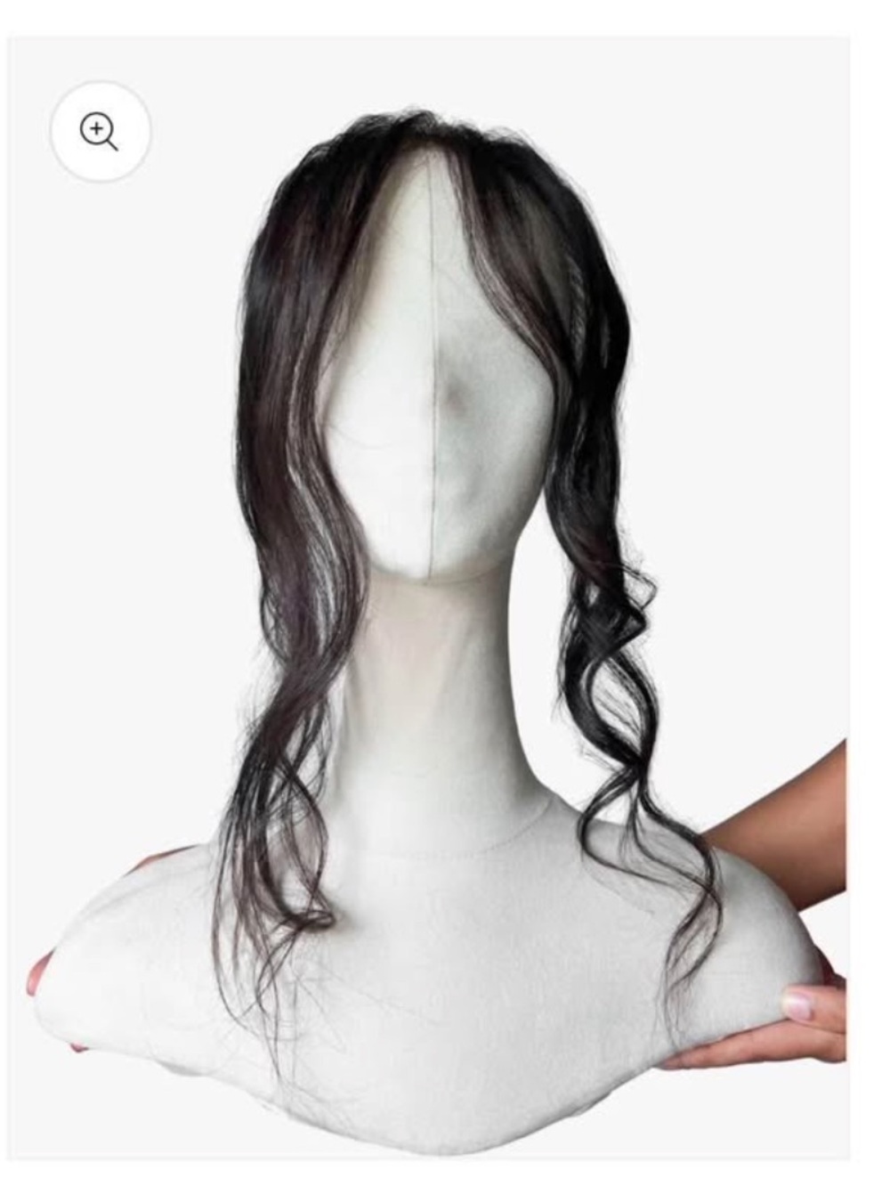 Curtain real human hair, Bangs Hairpiece – Dark Brown